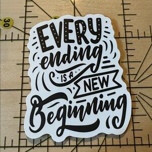 💜13/$13 +Bundle Sticker Sale | New Beginning Inspiration Waterproof Sticker